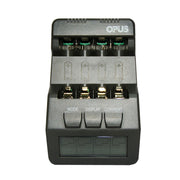 OPUS Smart Battery Charger Multifunctional Measuring Internal Resistance Backlight Charger, EU Plug, Model: BT-C700