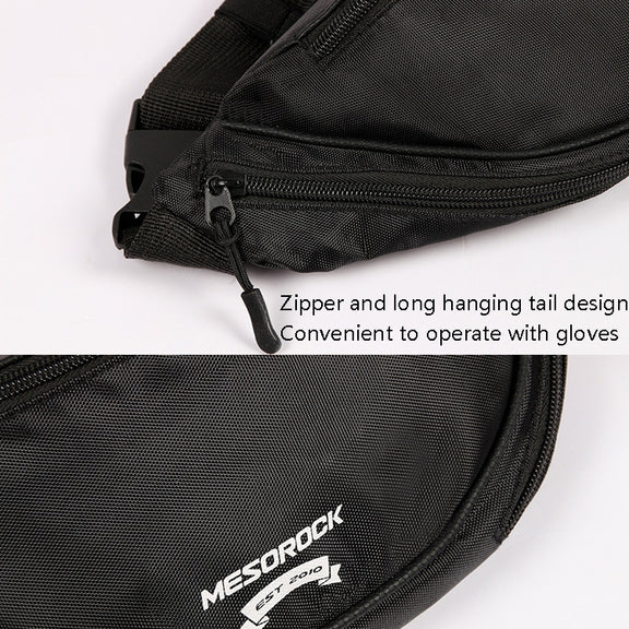 MESOROCK MTXB1018 Motorcycle Pocket Handle Riding Back Seat Safety Handle Multi-Function Dumplings Package(Black)