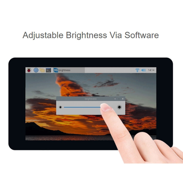 Waveshare 7 inch 800��480 IPS Capacitive Touch Display, DSI Interface, 5-Point Touch with Case