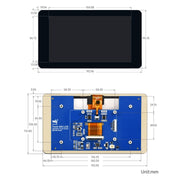 Waveshare 7 inch 800��480 IPS Capacitive Touch Display, DSI Interface, 5-Point Touch with Case