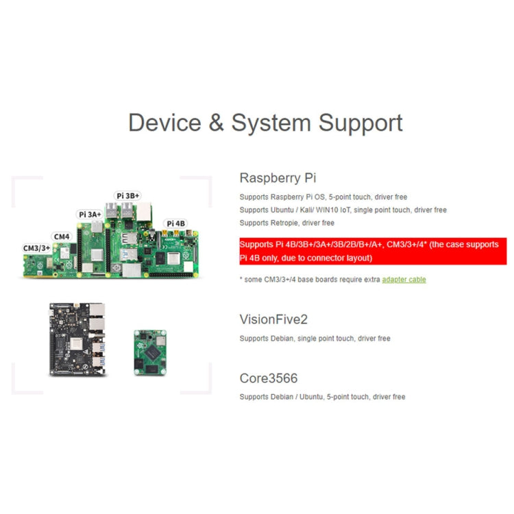 Waveshare 7 inch 800��480 IPS Capacitive Touch Display, DSI Interface, 5-Point Touch with Case