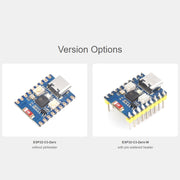 Waveshare 2.4GHz ESP32-C3 Mini Development Board, Based ESP32-C3FN4 Single-core Processor with Header