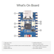 Waveshare 2.4GHz ESP32-C3 Mini Development Board, Based ESP32-C3FN4 Single-core Processor with Header