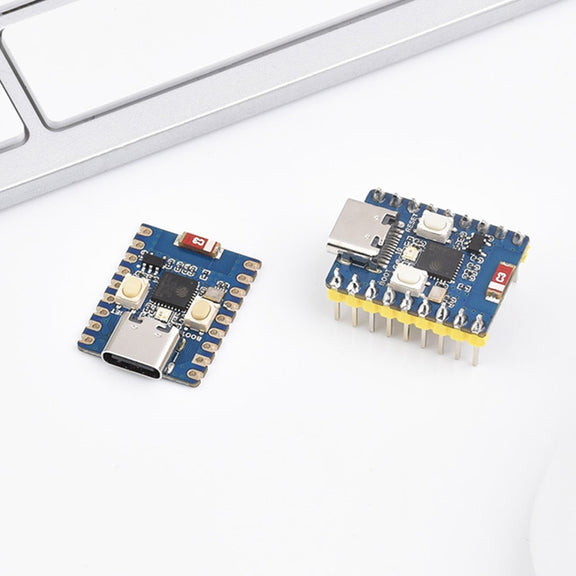 Waveshare 2.4GHz ESP32-C3 Mini Development Board, Based ESP32-C3FN4 Single-core Processor with Header