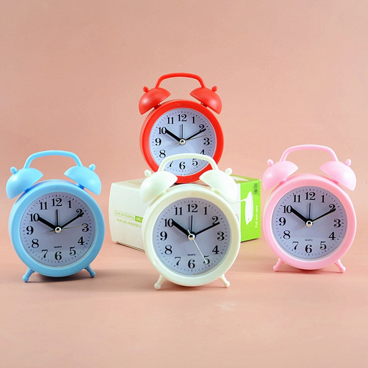 2 PCS Student Bed Small Alarm Clock Desk Alarm Clock(Blue)