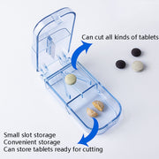 2pcs R8335 Transparent Medicine Cutter Food Grade Plastic Split Cartridge Pill Separator(Transparent)