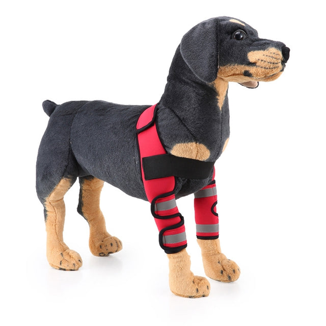 Pet Dog Leg Knee Guard Surgery Injury Protective Cover, Size: M(Anti-glory Model (Red))