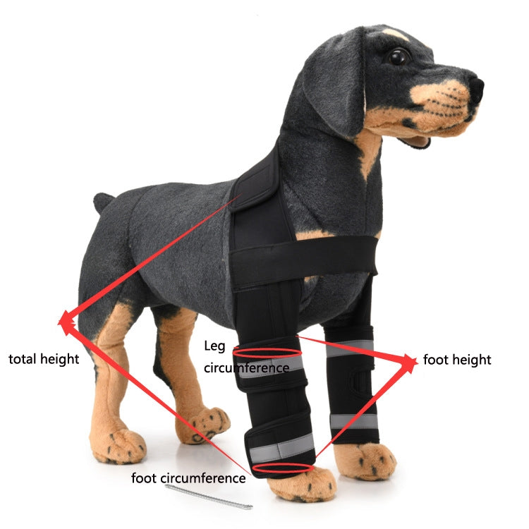 Pet Dog Leg Knee Guard Surgery Injury Protective Cover, Size: M(Anti-glory Model (Red))