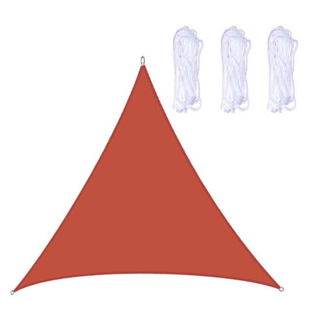 Triangle Outdoor Garden Sunshade Sail Water-resistant Anti-UV Canopy, Size: 2.4m x 2.4m x 2.4m(Red)