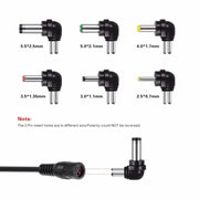 C5 3-12V 12W Adjustable Voltage Regulated Switch Power Supply Power Adapter Multifunction Charger With DC Tips(EU Plug)