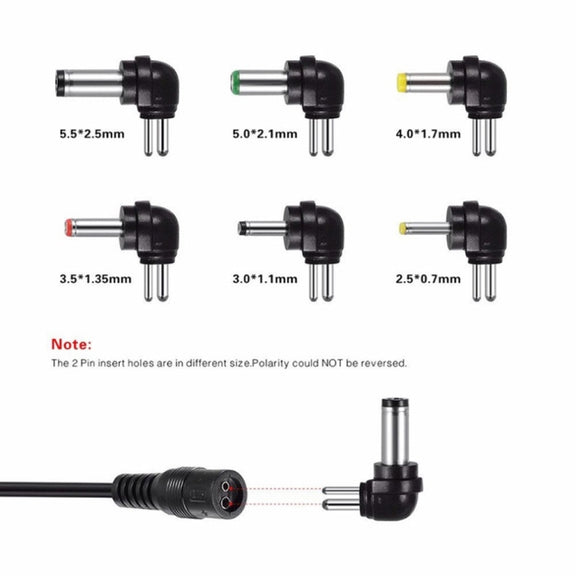 C5 3-12V 12W Adjustable Voltage Regulated Switch Power Supply Power Adapter Multifunction Charger With DC Tips(EU Plug)