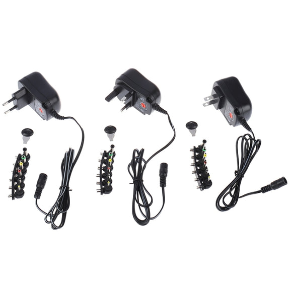 C5 3-12V 12W Adjustable Voltage Regulated Switch Power Supply Power Adapter Multifunction Charger With DC Tips(EU Plug)