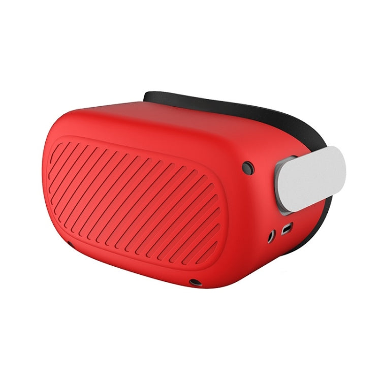 VR Glasses Silicone Water-resistant Dust-Proof And Fall-Proof Protective Shell For Meta Quest(Red)