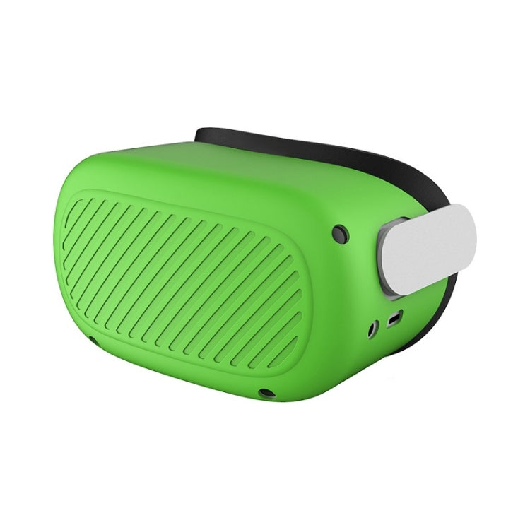 VR Glasses Silicone Water-resistant Dust-Proof And Fall-Proof Protective Shell For Meta Quest(Luminous Green)