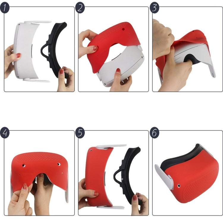 VR Glasses Silicone Water-resistant Dust-Proof And Fall-Proof Protective Shell For Meta Quest(Luminous Green)