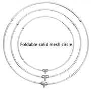 Foldable Stainless Steel Dip Net Head Fishing Net, Specification: Solid 50cm Big Mesh