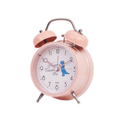 Student Cute Style Bell Alarm Clock Bedside Mute Clock With Light Specification��� Y33 3 Inch (Pink)