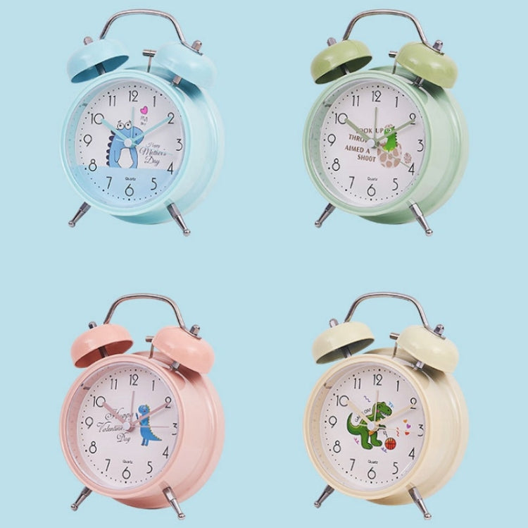 Student Cute Style Bell Alarm Clock Bedside Mute Clock With Light Specification��� Y33 3 Inch (Beige)