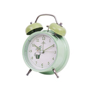 Student Cute Style Bell Alarm Clock Bedside Mute Clock With Light Specification��� Y34 3 Inch (Green)
