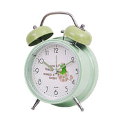 Student Cute Style Bell Alarm Clock Bedside Mute Clock With Light Specification��� Y35 4 Inch (Green)