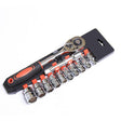 CY-0028 12 PCS/Set Auto Repair Tool Ratchet Quick Socket Wrench Hardware Box Combination, Model: 1/2 Big Fly - Hand Tool Sets by PMC TechLife | Online Shopping South Africa | PMC TechLife | Buy Now Pay Later Mobicred