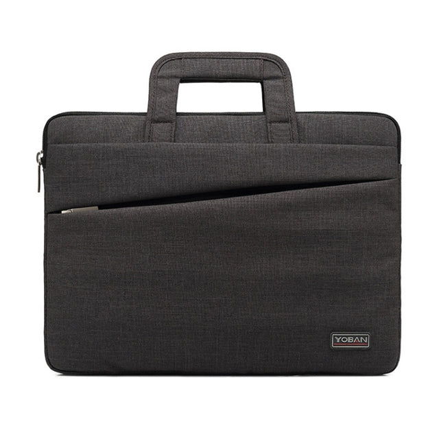 YOBAN Y-923-1 Casual Laptop Bag Water-resistant Tablet Business Bag, Size: 14 inch(Dark Gray)