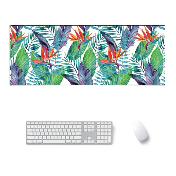 900x400x4mm Office Learning Rubber Mouse Pad Table Mat(8 Tropical Rainforest)