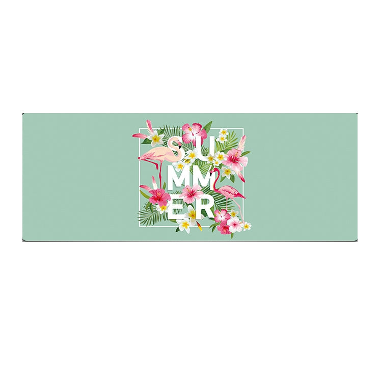 900x400x5mm Office Learning Rubber Mouse Pad Table Mat(2 Flamingo)