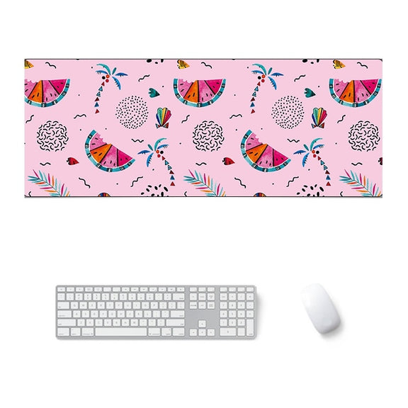 900x400x5mm Office Learning Rubber Mouse Pad Table Mat(4 Colorful Summer)