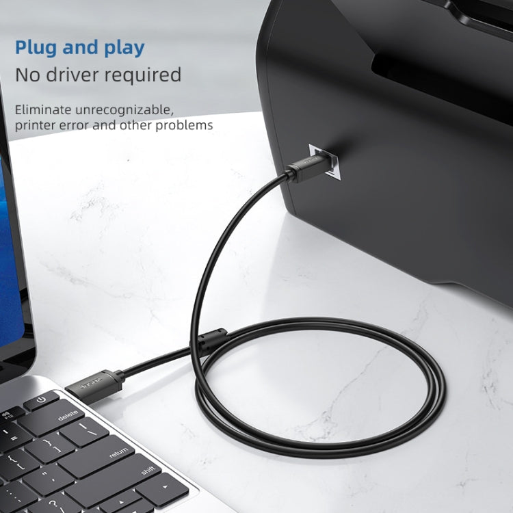 3 PCS Jasoz USB Printing Data Cable Oxygen-Free Copper Core, Cable Length: 10m