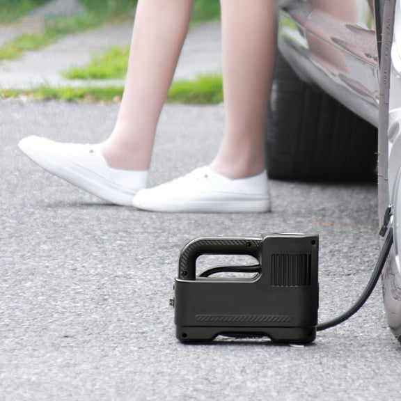 Portable Multi-Function Smart Car Inflatable Pump Electric Air Pump, Style: Wired No Light Pointer