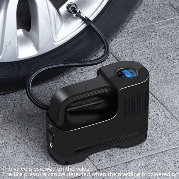 Portable Multi-Function Smart Car Inflatable Pump Electric Air Pump, Style: Wireless With Light Pointer