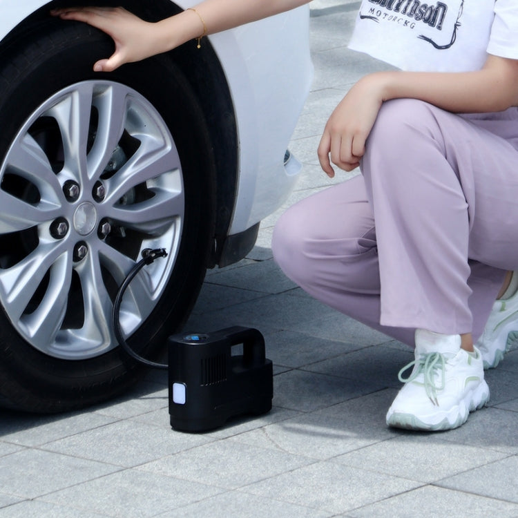 Portable Multi-Function Smart Car Inflatable Pump Electric Air Pump, Style: Wireless With Light Pointer