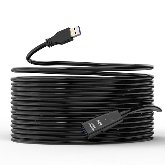 D.Y.TECH USB 3.0 Male To Female Extension Cable Double Shielded Chip Data Cable, Length: 10m