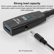 D.Y.TECH USB 3.0 Male To Female Extension Cable Double Shielded Chip Data Cable, Length: 10m