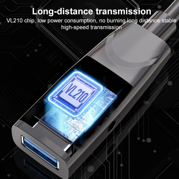 D.Y.TECH USB 3.0 Male To Female Extension Cable Double Shielded Chip Data Cable, Length: 15m