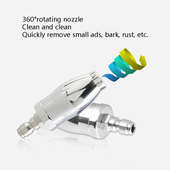 Electroplated Pure Copper Rotating Nozzle 360 ??Degree Fast Rotation 1/4 Quick-Insert Ceramic Spool