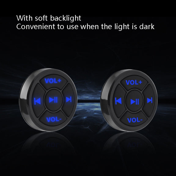 Car Mobile Phone Remote Control Bluetooth Wireless Multimedia Button Remote Control Music Playback Selfie, Colour: Silver With Buckle