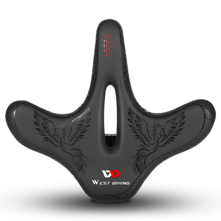 WEST BIKING YP0801122 Bicycle Mountain Bike Large Cushion Leisure And Comfortable Bicycle Saddle(Phoenix)