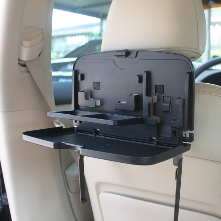 Car Seat Back Sundries And Beverage Storage Tray(Brown)