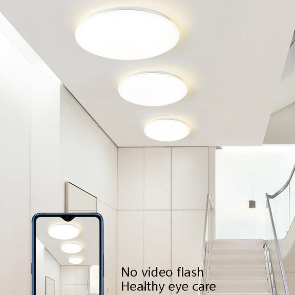 LED Sound Light Control Ceiling Lamp Round Corridor Intelligent Sensor Lamp, Power source: 12W 270mm(Warm White)