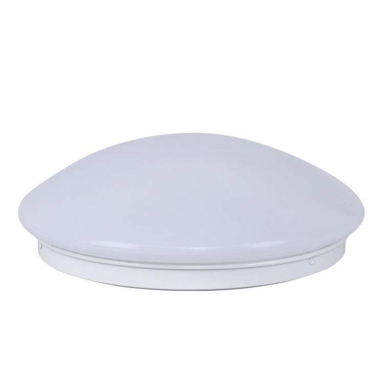 LED Sound Light Control Ceiling Lamp Round Corridor Intelligent Sensor Lamp, Power source: 24W 400mm(White)