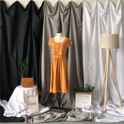 3 x 2.4m Photo Background Cloth Increased Widened Photography Cloth Live Broadcast Solid Color Cloth(Black)