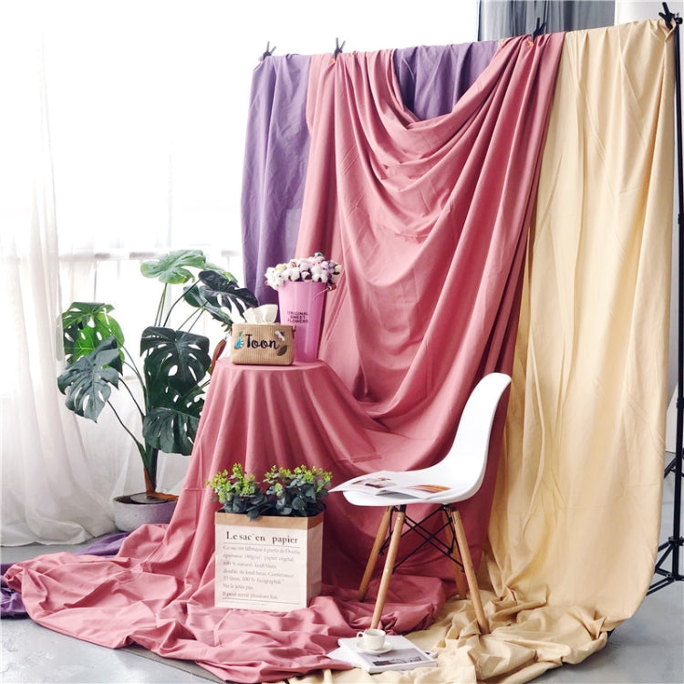 4 x 2.4m Photo Background Cloth Increased Widened Photography Cloth Live Broadcast Solid Color Cloth(Light Coffee)