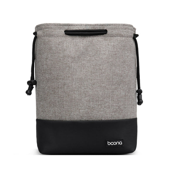 Baona Water-resistant Micro SLR Camera Bag Protective Cover Drawstring Pouch Bag, Color: Small Gray