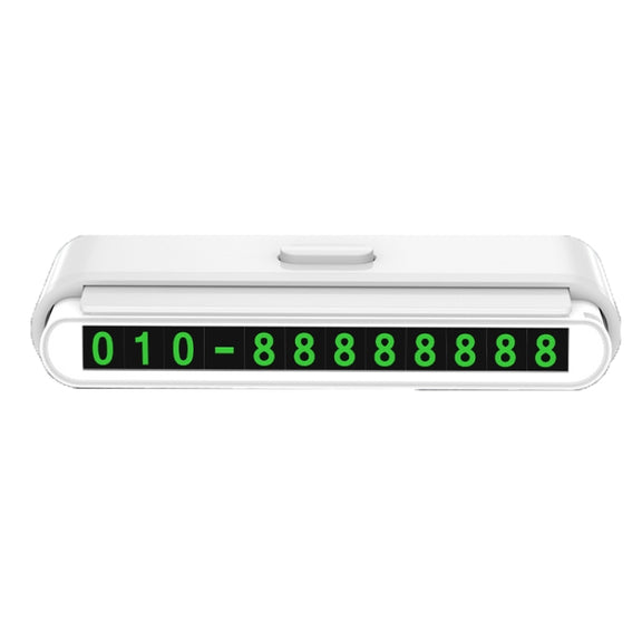 2 PCS One-Click Automatic Hiding Temporary Parking Signs For Cars(White