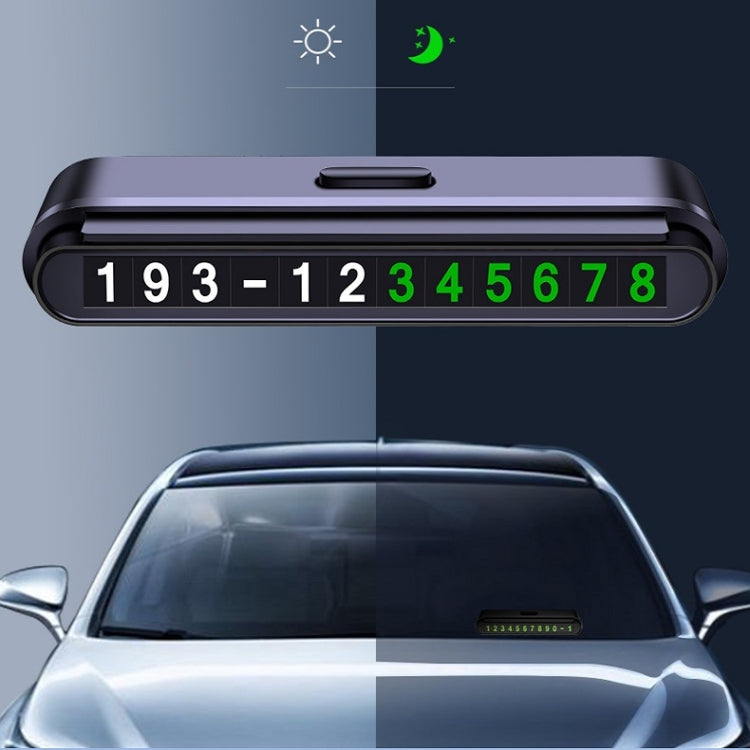 2 PCS One-Click Automatic Hiding Temporary Parking Signs For Cars(Black