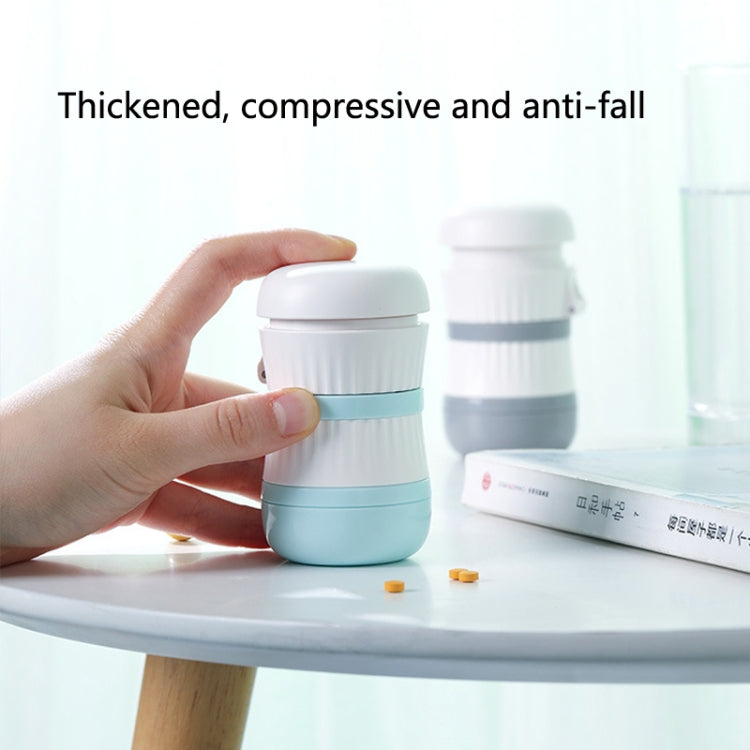 TR018 Medicine Cutter Grinding and Crushing Pill Box, Colour: Green