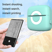 Portable Mini Wrong Question Printer Student Photo Text Memo Printer(Green)