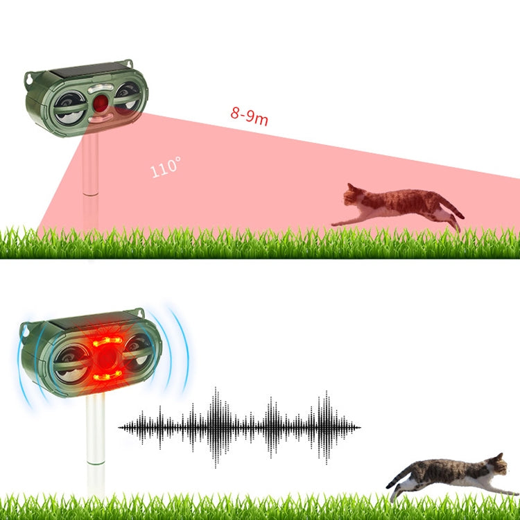 Ultrasonic Mouse Repeller Solar Outdoor Animal Repeller